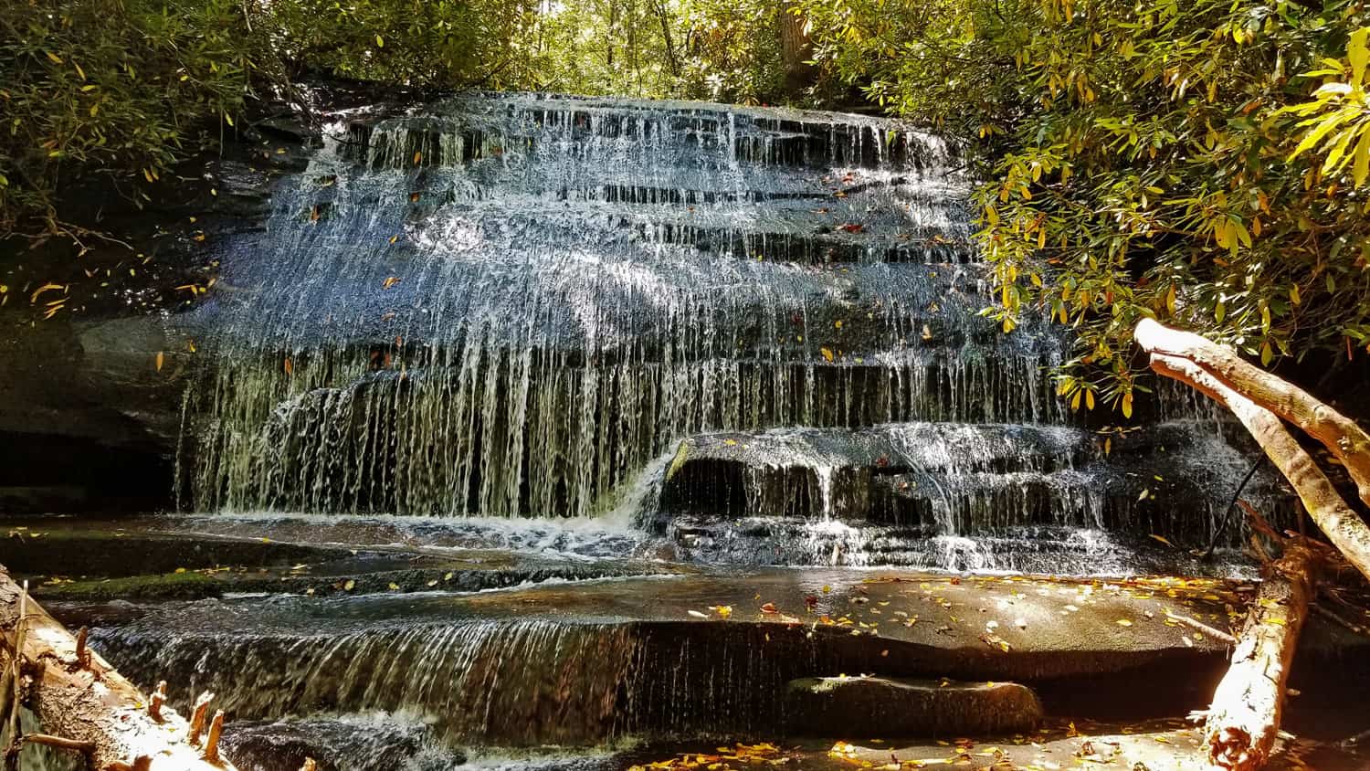Grogan Creek Falls in Pisgah National Forest
