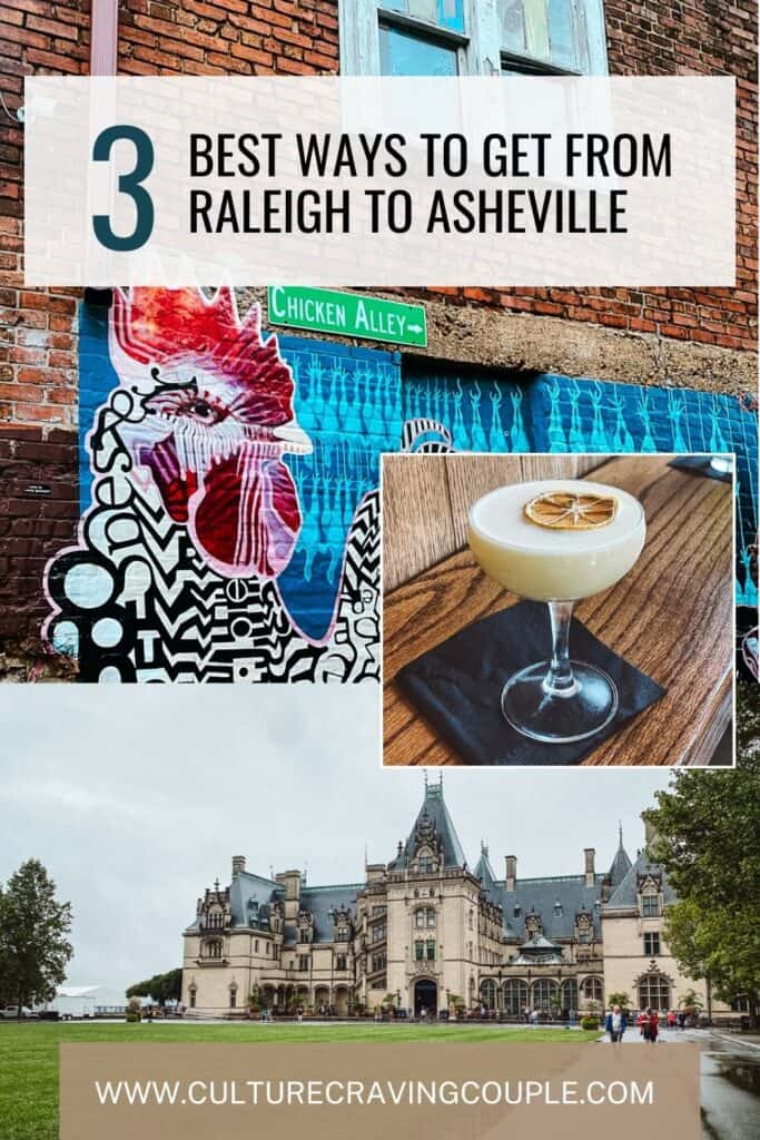 Raleigh to Asheville Pinterest Pin