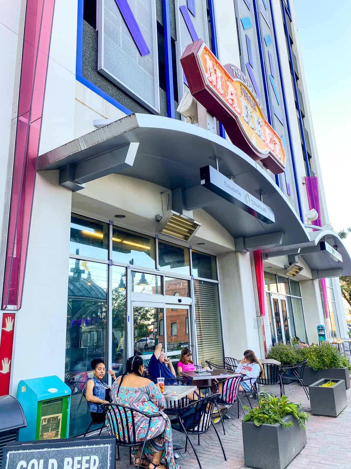 The front of 7th street public market in Charlotte