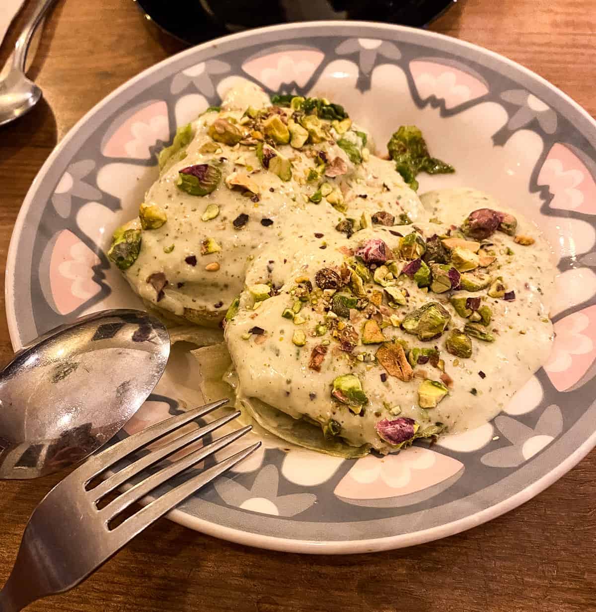 grilled lettuce with Pistachio dressing at Gatogato in Madrid