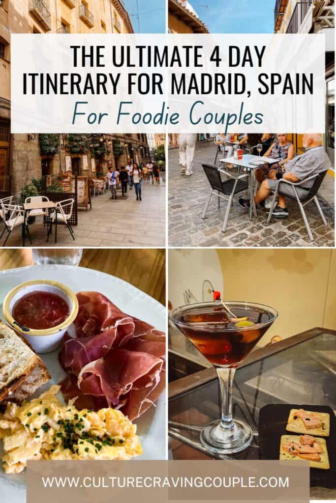 4 Days in Madrid Itinerary Pinterest Pin