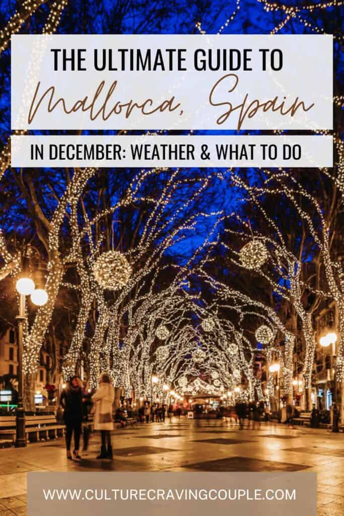 Mallorca in December Pinterest Pin