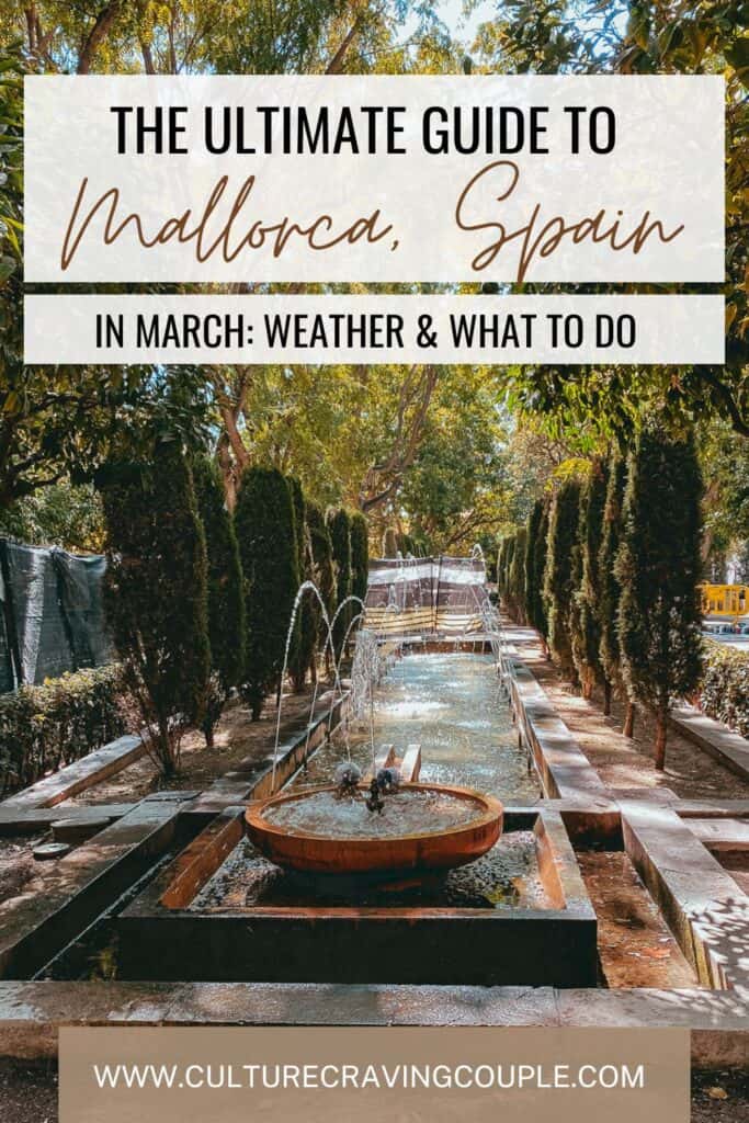 Mallorca in March Pinterest Pin