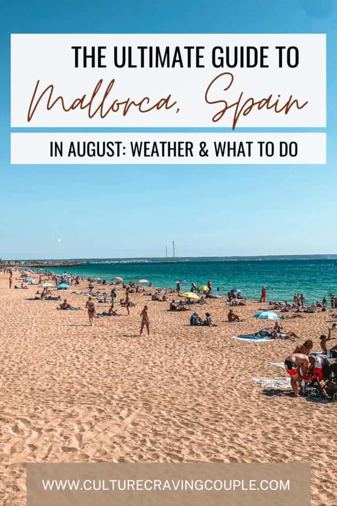 Mallorca in August Pinterest Pin