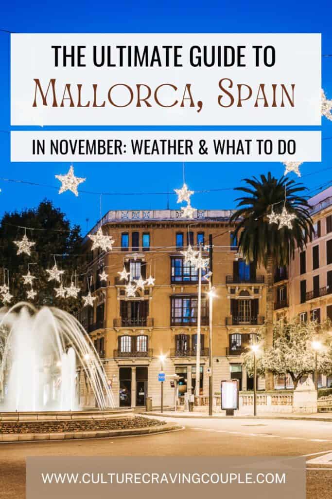 Mallorca in November Pinterest Pin