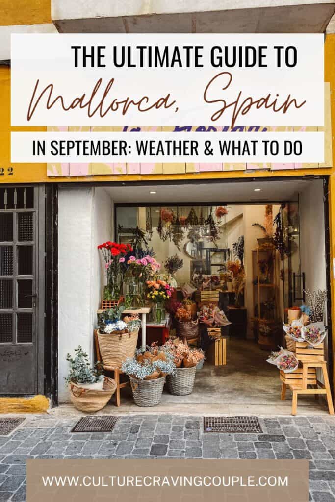 Mallorca in September Pinterest pin