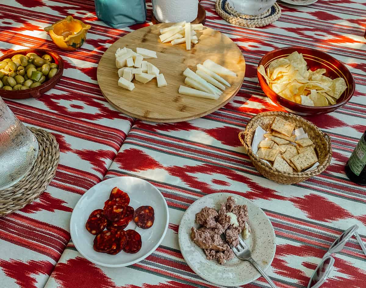 Spanish cheese on a plate