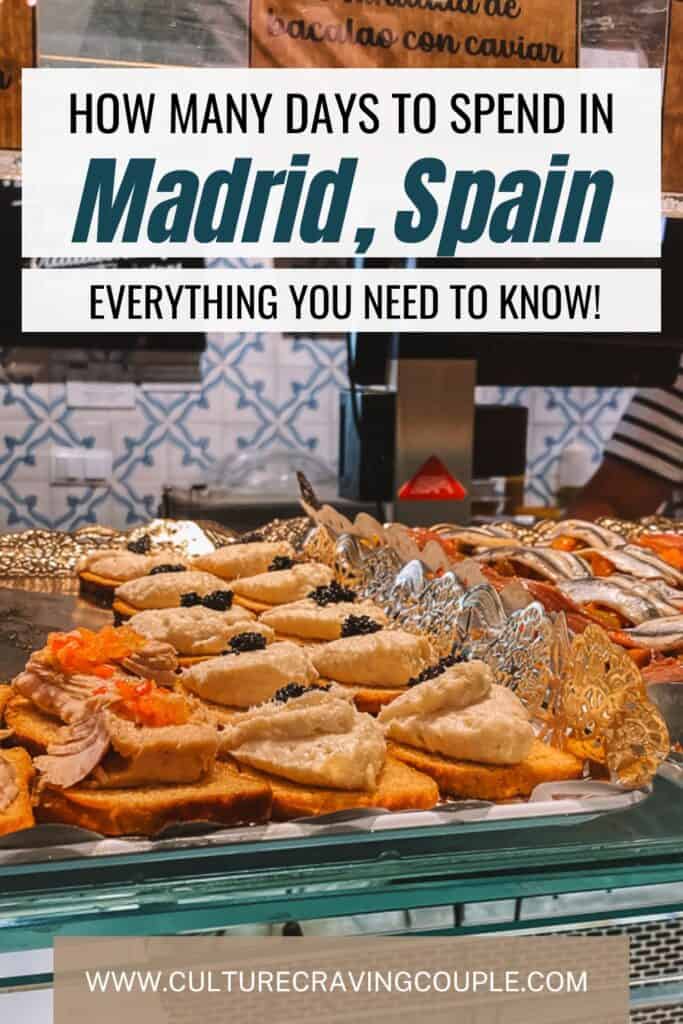 How many days in Madrid is enough Pinterest Pin