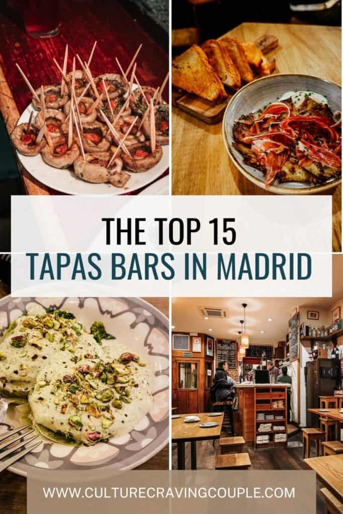 Best Tapas Bars in Madrid, Spain Pinterest Pin