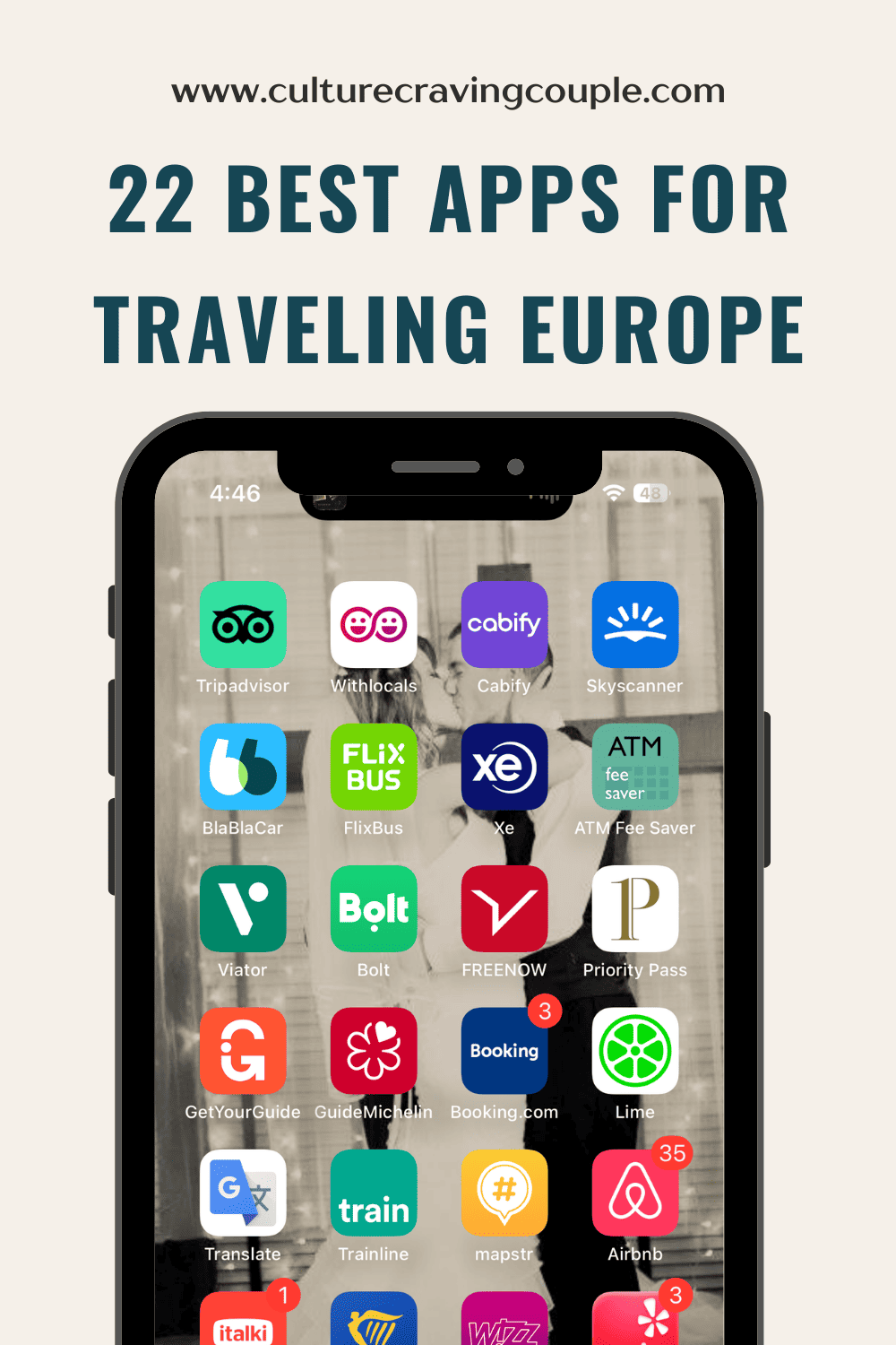 Best Apps for Europe Travel Pinterest Pin