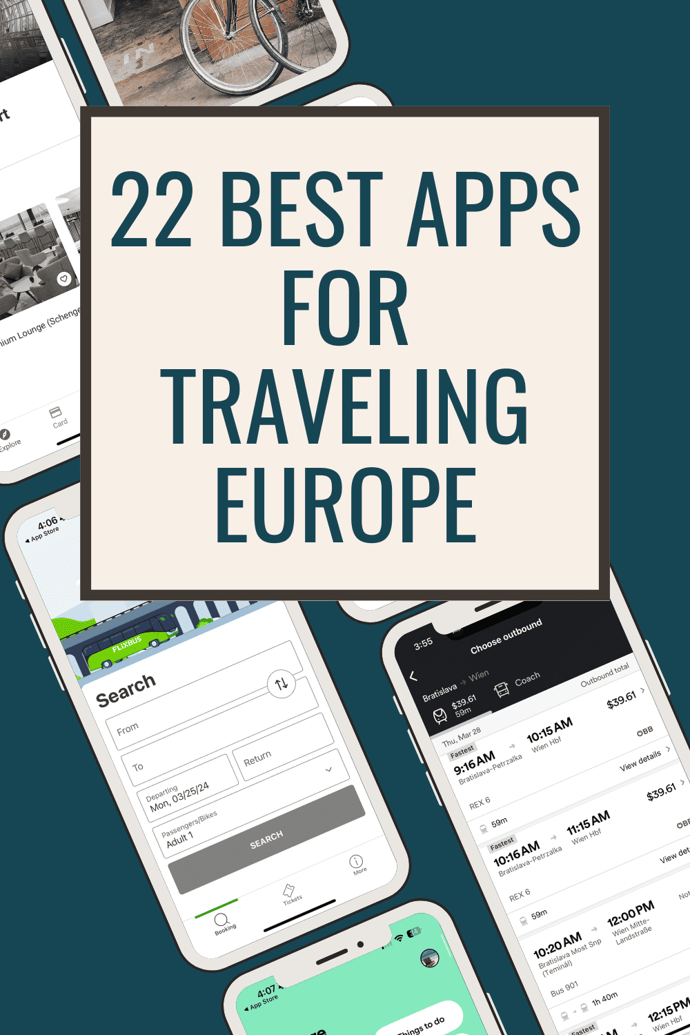 Best Apps for Europe Travel Pinterest Pin
