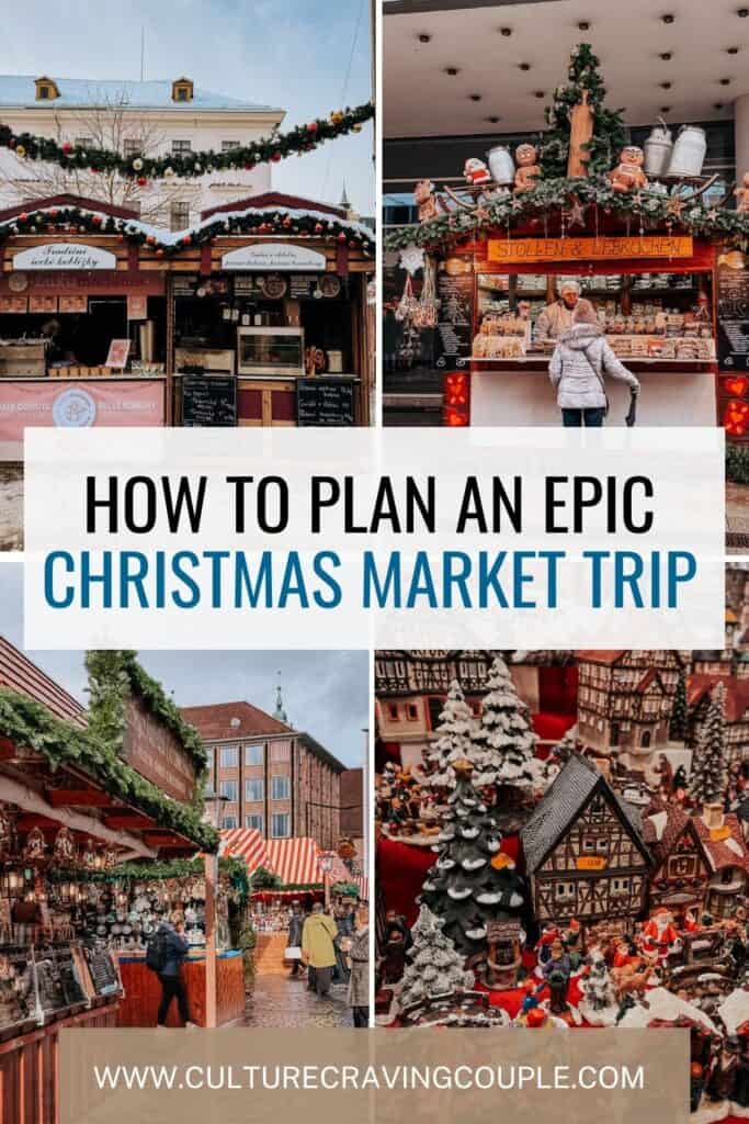 Christmas market trip to europe pinterest pin