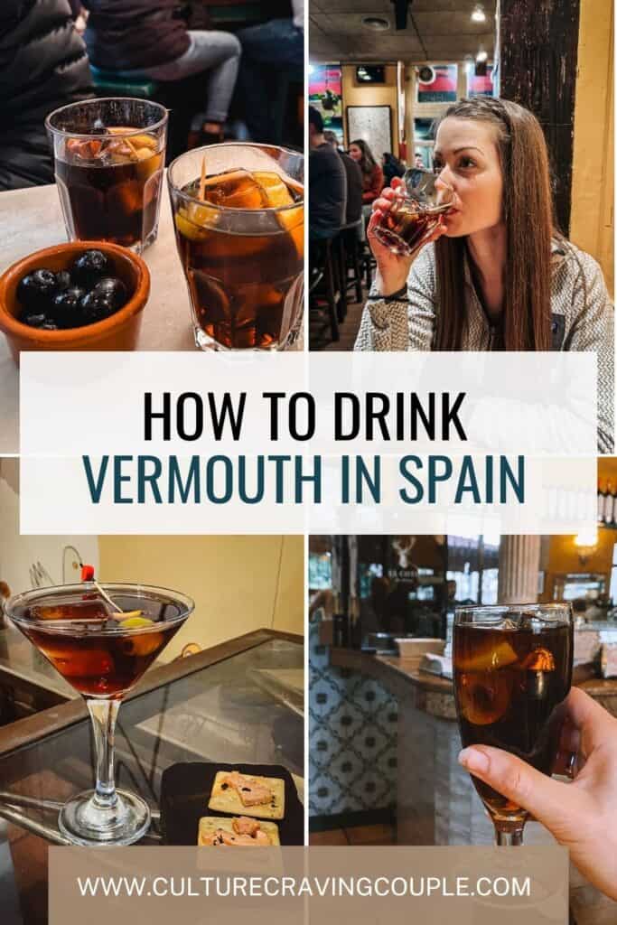 How to drink vermouth in Spain pinterest pin