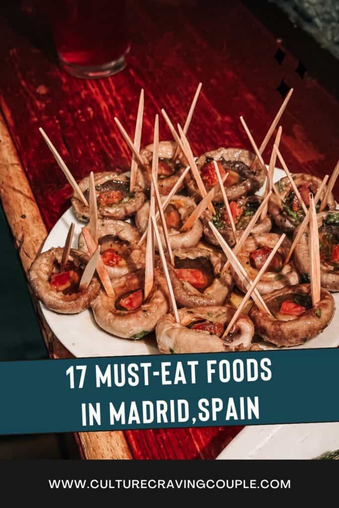 What to eat in Madrid Pinterest Pin