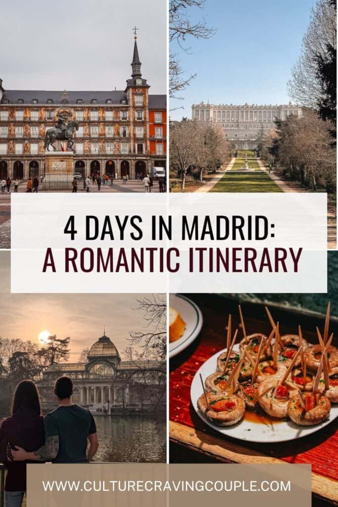 4 days in Madrid itinerary Pinterest Pin