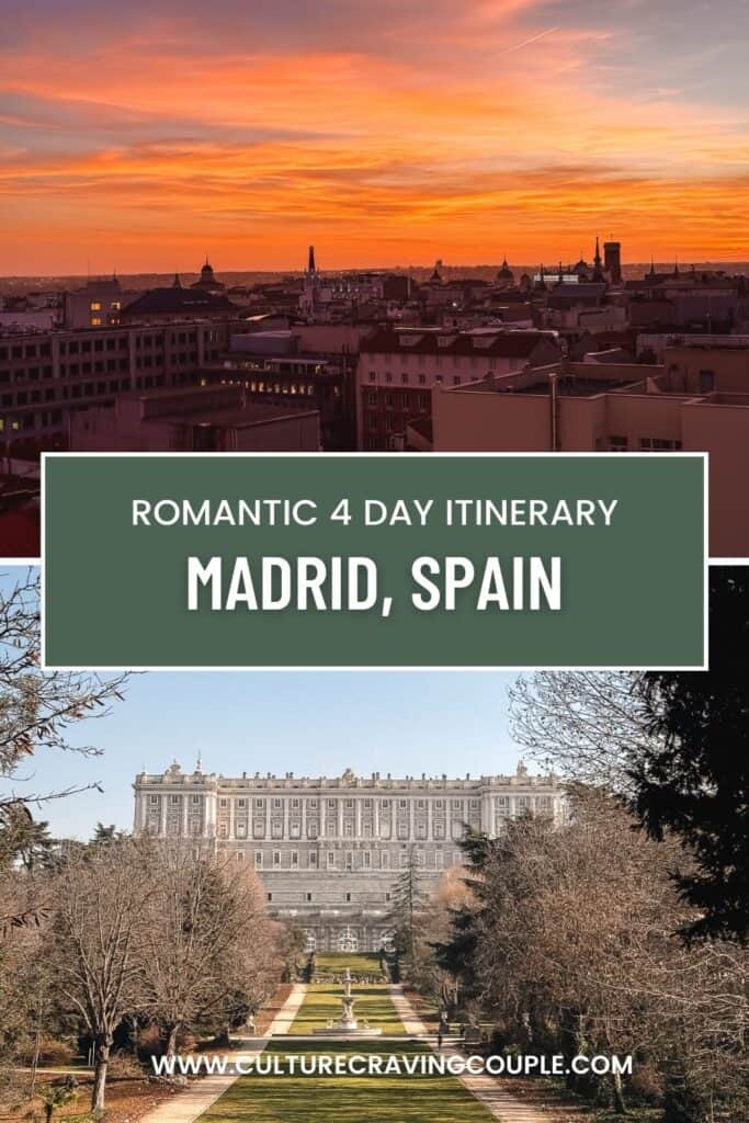 4 days in Madrid itinerary Pinterest Pin