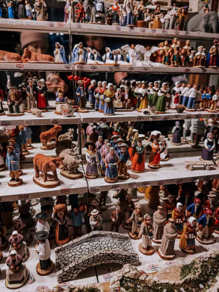 Santons in France. ceramic Christmas figurines