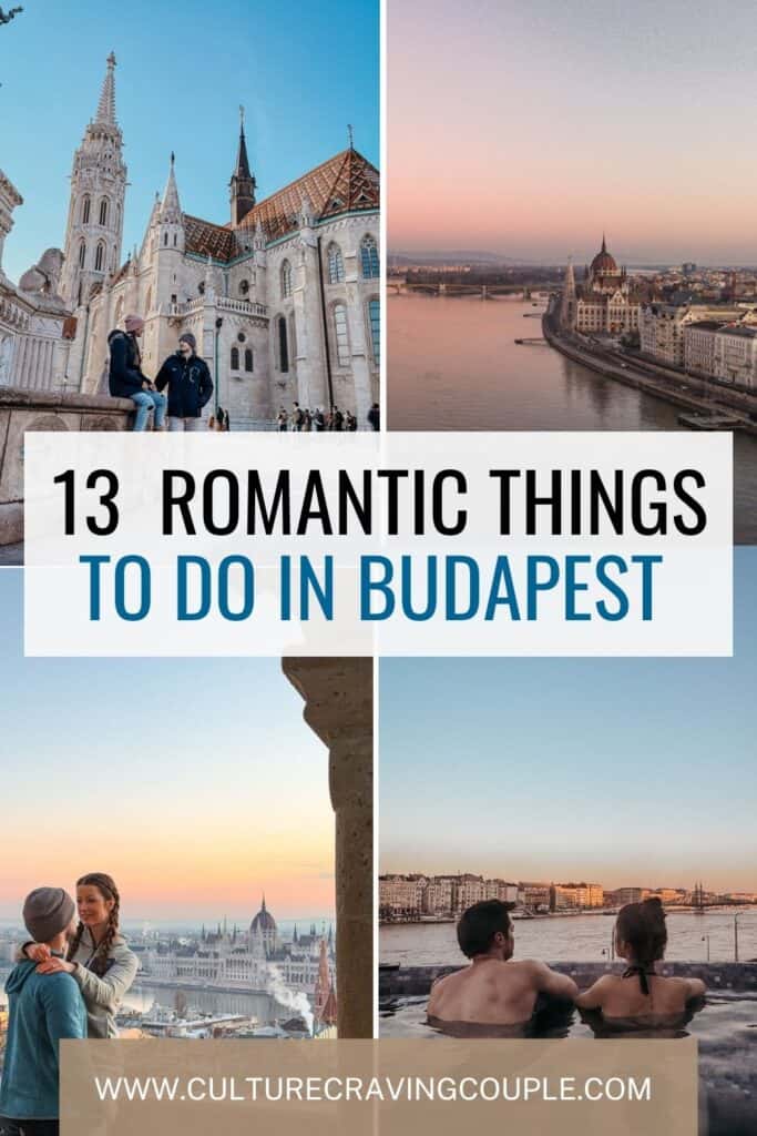 Romantic things to do in Budapest Pinterest Pin