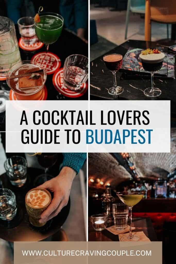 Best cocktail bars in Budapest Pinterest Pin