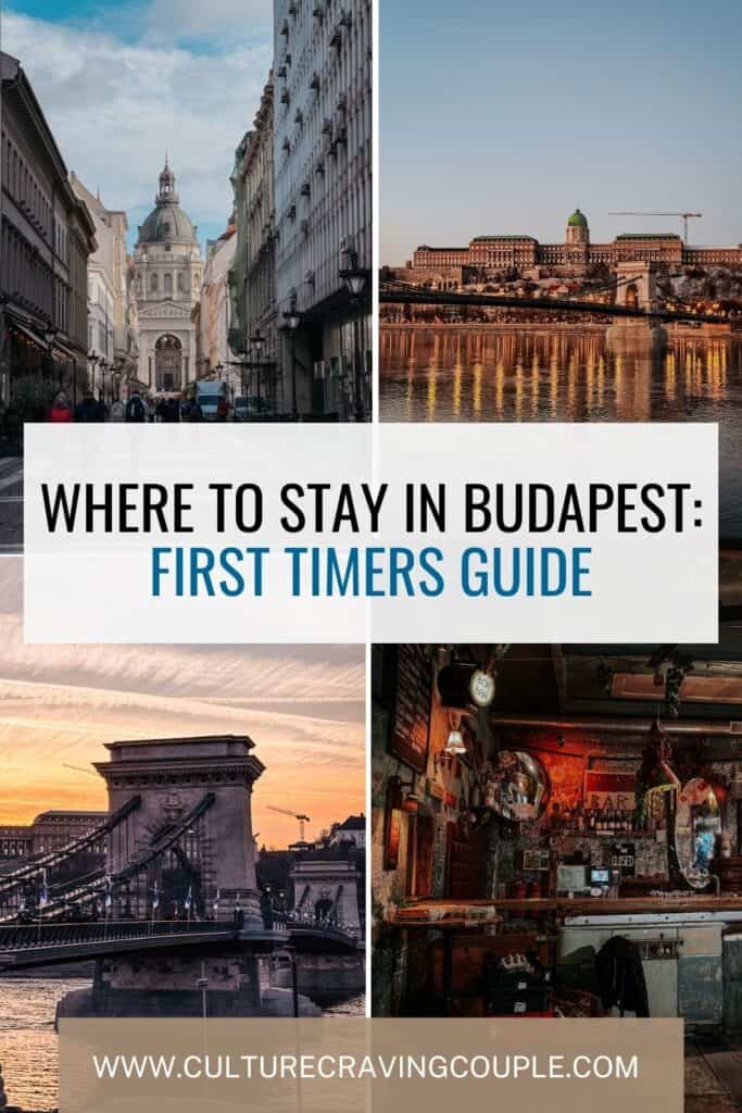 best areas to stay in Budapest pinterest pin
