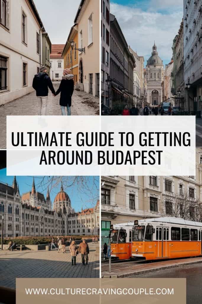 Getting around Budapest Pinterest pin