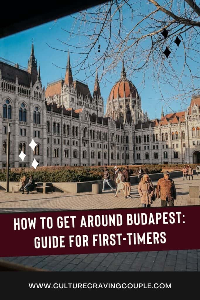 Getting around Budapest Pinterest pin
