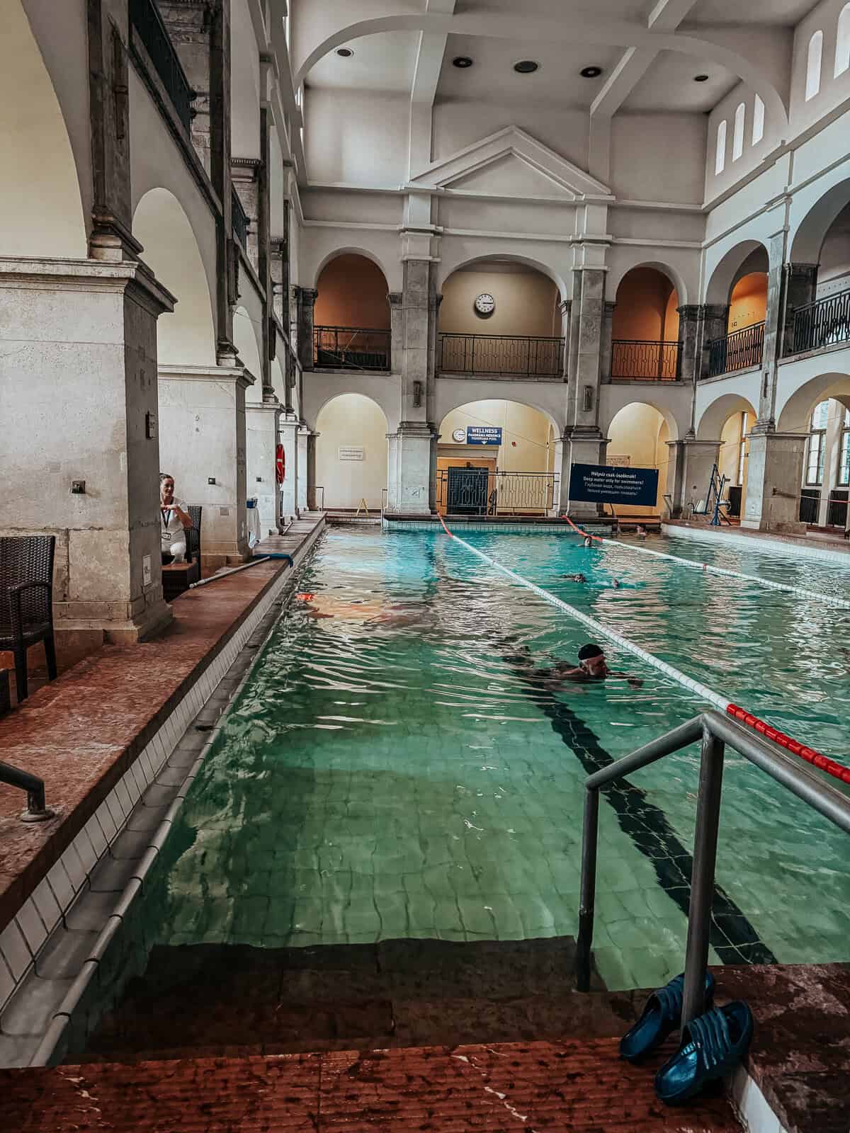 Image showing an indoor swimming pool at Rudas Gyógyfürdő (Rudas Baths), Budapest.